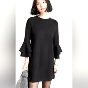 Sparkly black Anthropologie sweater dress